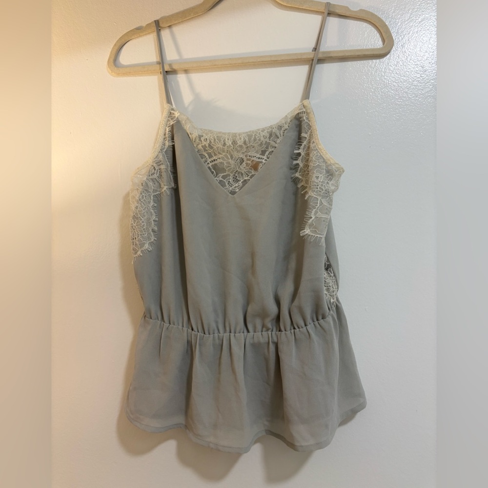 Wayf Lace Trim dusty sage color Camisole